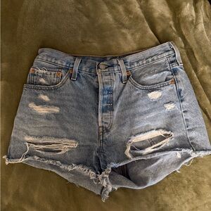 Distressed Denim Women Shorts